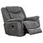 Encino - Upholstered Padded Arm Glider Recliner - Gray