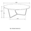 Accent Table With Slim Tripod Base - Brown