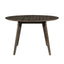 Rex - 48" Round Dining Table & 4 Open Back Chairs - Dark Brown