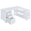 Tona - L-Shape Computer Desk With 3 Drawers And 5 Shelves