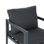 7 Piece Outdoor Dining Set With Table And 6 Chairs - Black / Gray / Teak