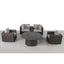 Patio Seating Group For 4 With Cushions And Fire Pit Table - Brown