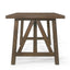 Farmhouse Style Dining Table With Wood Like Top