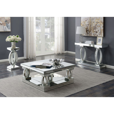 Empire - Square Side End Table - Silver