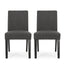 Contemporary Dining Chair With Upholstered Seating And Tapered Legs