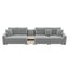 Modular Sofa Couch With Storage Armrest And Center Console