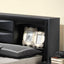 Modern Design Storage Bed With Bookcase Headboard