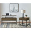 Square End Table With 1 Drawer - Brown