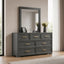 Colorado - Square Mirror (Dresser Not Included) - Charcoal