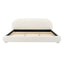 Upholstered Simple Modern Bedroom Bed With Curved Headboard