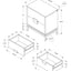 Accent Side Table, Storage Drawer, Modern Design