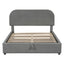Upholstered Platform Bed With Hydraulic Storage System