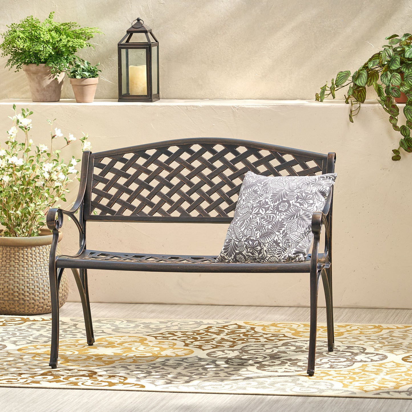Spencer - Cast Bench - Copper