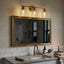 Luster - 3 Lights Vanity With Clear For Bathrooms Above Mirror Wall Lamp Satin - Clear / Gold