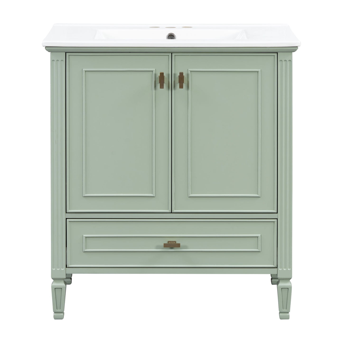 Freestanding Vanity With 1 Drawer & 2 Soft Close Doors With Door Mounted Storage