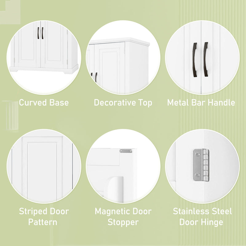 Bathroom Storage Cabinet With Multifunctional Storage Space, Drawer With Slide Rails, Adjustable Shelf