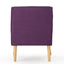 Modern Arm Chair With Tufted Back And Wooden Legs