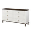 Carena - Dresser With Jewerly Tray - White / Walnut