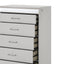 Glam - 5 Drawer Chest & LED Lighting - White