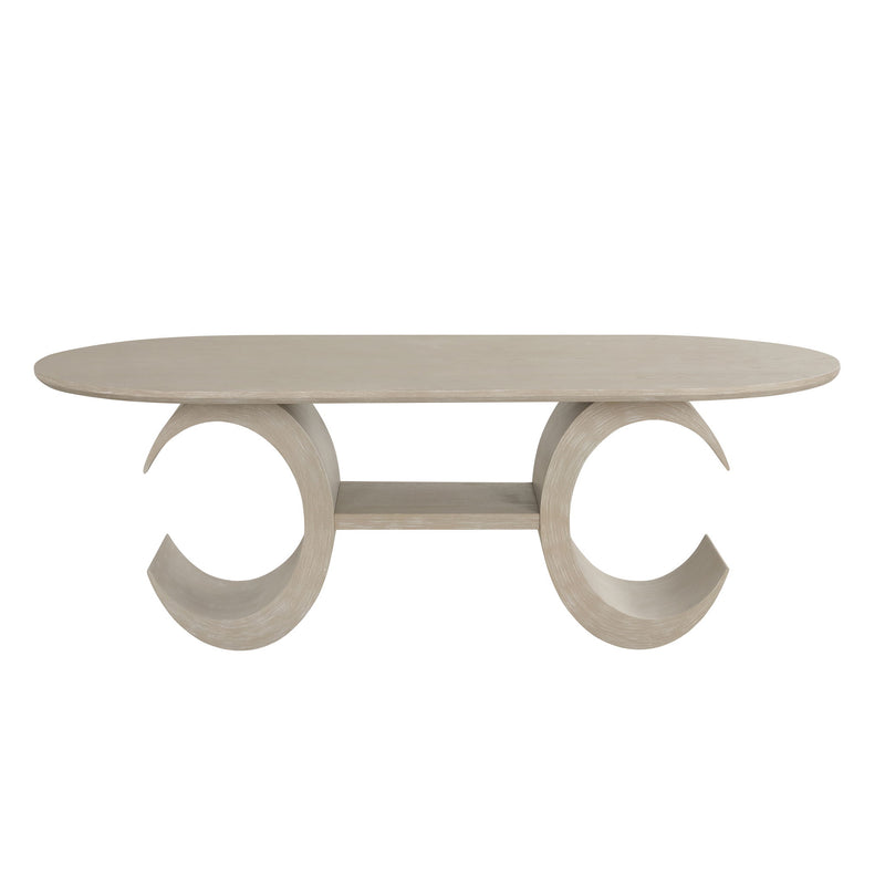 Gwendolyn - Tapa y base de mesa ovaladas - Beige