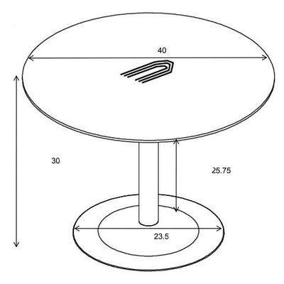 Round Dining Table With Pedestal Base - Warm Walnut