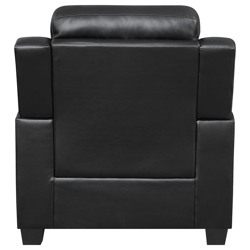 Winchell - Upholstered Padded Arm Tufted Accent Chair - Black