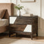 Japandi 2 Drawer Nightstand With Geometric Design