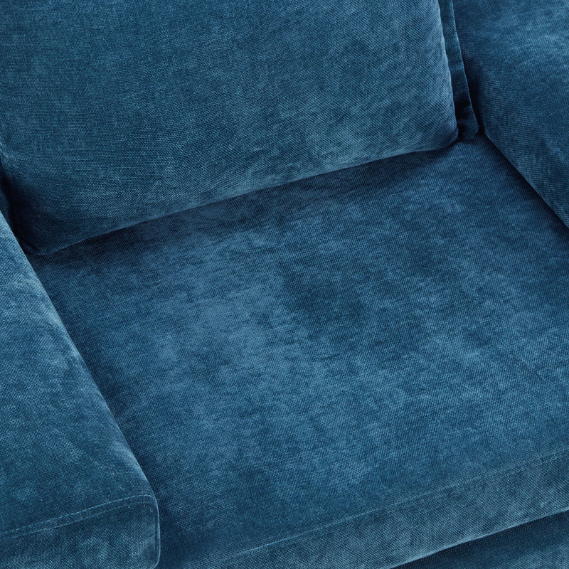 Upholstered Accent Chair With Wide Armrests And Ergonomic Back Support
