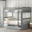 Bunk Bed With Ladders And 2 Storage Drawers