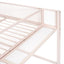 Loft Bed With 4 Tier Shelves And Storage