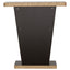 2 Shelf Console Table With V Shape Design - Brown