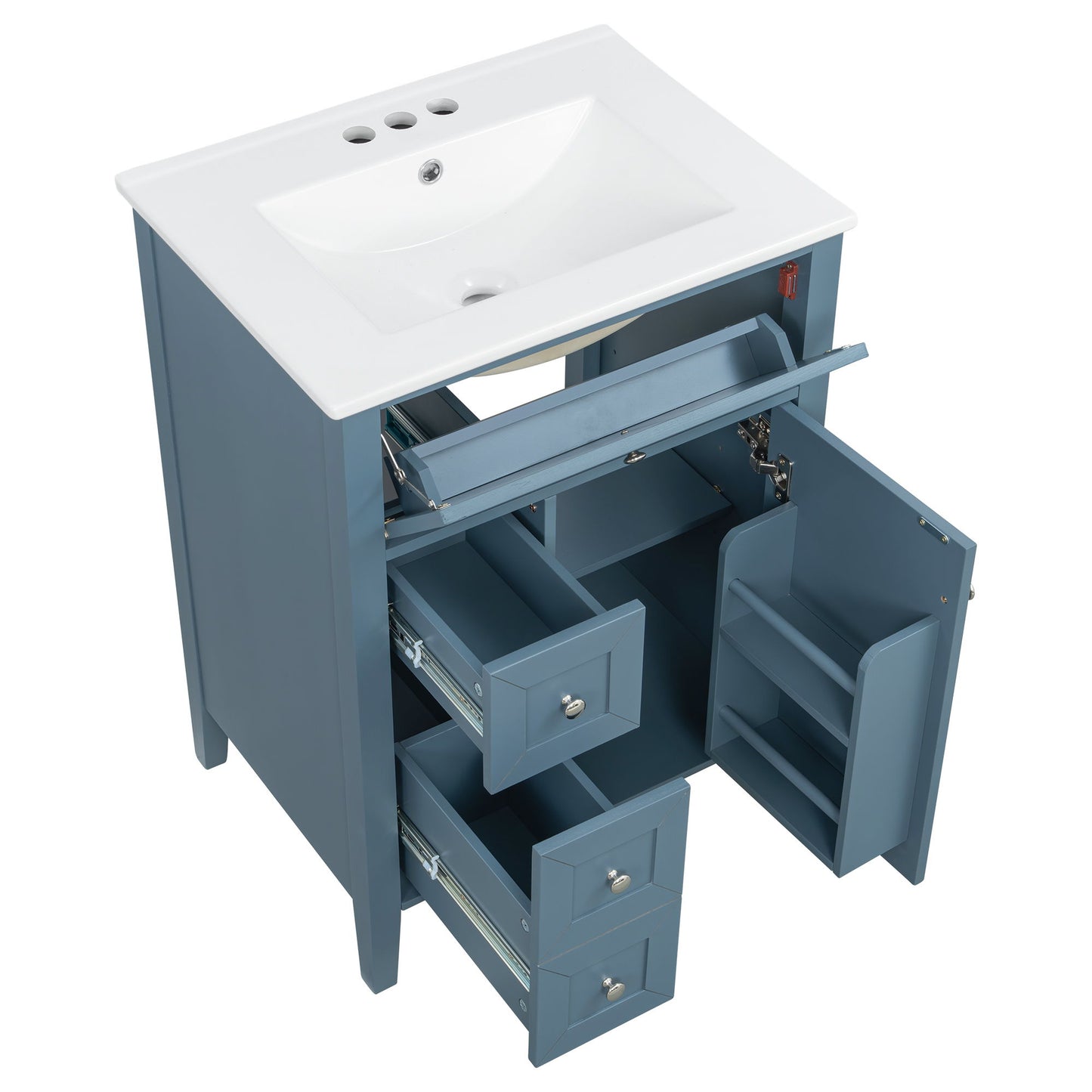 Bathroom Vanity With Sink, Soft Closing Cabinet