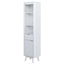 Tall Bathroom Storage Cabinet With Adjustable Shelves And 1 Drawer & Door