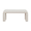 Modern Contemporary Boucle Waterfall Bench
