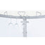 Strick - Freestanding Glass Top Home Bar Wine Cabinet - White