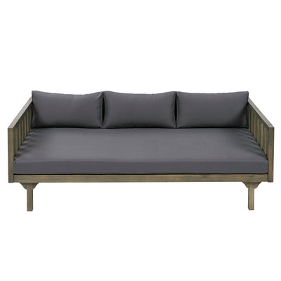 Claremont - 3 Seater Daybed Teak Acacia Wood Water Resistant Cushions