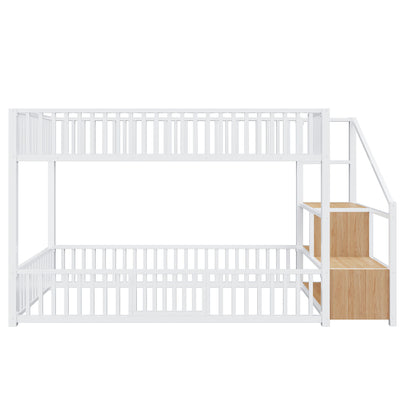 Bunk Bed With Storage Ladder, Compact Design