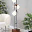 Bento - Contemporary Floor Lamp - Black / Walnut / White