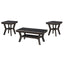Gia - 3 Piece Occasional Set (1 Coffee & 2 End Tables) - Brown
