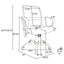 Swivel Office Chair With Base Adjustable Height - Black