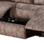 Zubaida - Two Tone Recliner Sofa With USB Port Drop Down Table