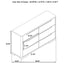 Mirador - 6 Drawer Bedroom Dresser - Natural