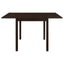 Dining Table With Drop Extension Leaf Table With Foldable Ends For Compact Spaces - Brown