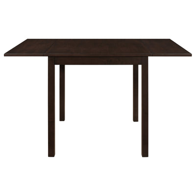 Dining Table With Drop Extension Leaf Table With Foldable Ends For Compact Spaces - Brown