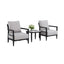Outdoor Patio Furniture, Chat Set, Sunbrella Cushions And Side Table