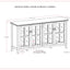 Artisan - Handcrafted Wide 4 Door Storage Cabinet