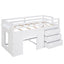Loft Bed With Cabinet And Shelf