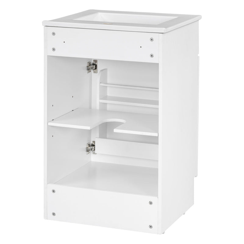 Bathroom Vanity With Sink, Cabinet With Adjustable Shelf