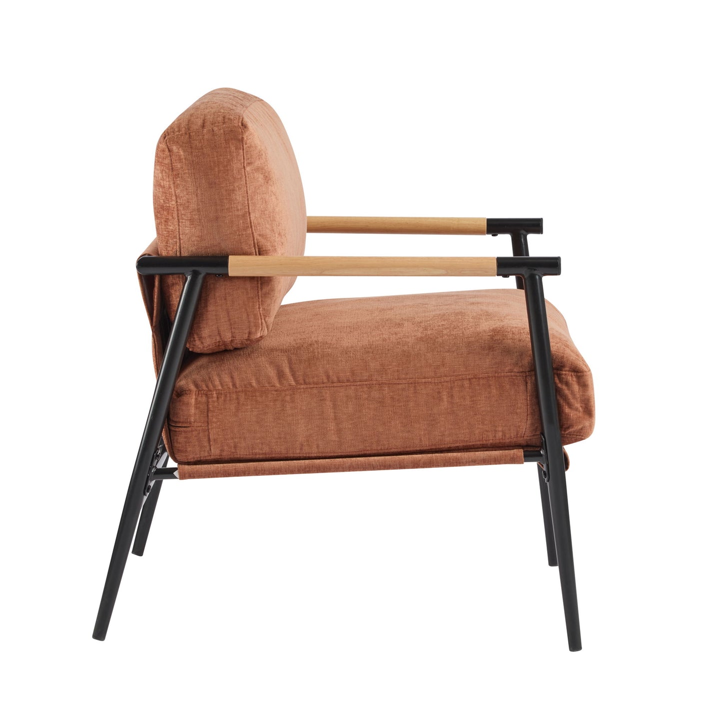 Modern Accent Chair With Cushions, Cozy Seating
