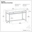 Banting - Small Desk - Walnut Brown